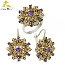 Gümüş Otantik Taşlı Set